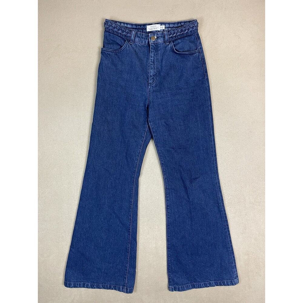 & Other Stories Jeans Womens 28 Blue Paris Atelier Flared‎ Leg High Rise Denim